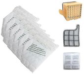 Juego De Filtros Para Bolsas De Polvo, Kit De Repuesto Compatible Con Aspiradora Vorwerk Vk135 Vk136 369