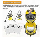 Paquete De 12 Bolsas De Filtro Bolsas De Aspiradora Compatibles Con Karcher Wd4 Wd5 Wd6 Mv4 Mv5 Mv6 Piezas De Repuesto Kit De Accesorios