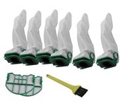 6 Bolsas De Recambio Compatible Vorwerk 2 Filtros Hepa Compatible Kobold Vb100 Aspiradora
