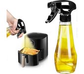 Pulverizador De Aceite Negro De 200 Ml, Ideal Para Freidoras De Aire Caliente.