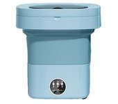 Lavadora Plegable Portátil Pequeña, Minimáquina Para Limpiar Ropa Interior, 8 L, Color Azul (ee. Uu.)