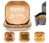 Pack Of 100 Baking Paper For Hot Air Fryer, Baking Paper, Baking Paper,