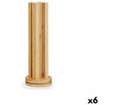 Soporte Para 36 Cápsulas De Café Giratorio Bambú 11 X 11 X 34 Cm (6 Unidades)