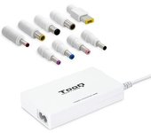 Tooq Cargador Automático Universal Slim Multi Tensión Para Portátil 100w Con Usb 2a Y 9 Conectores