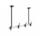 Soporte De Techo Profesional Para 2 Pantallas Tv De 45"-55" - Montaje En Paralelo - Inclinable Y Giratorio - Gestion De Cables - Peso Max 50kg - Equip