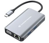 Conceptronic Donn21g Base Para Portátil Y Replicador De Puertos Alámbrico Usb 3.2 Gen 1 (3.1 Gen 1) Type-c Gris