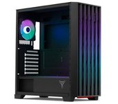 Caja Pc Gaming Yeyian Phoenix Cristal Templado Usb 3.2 Argb Negra