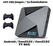 Consola Retro Tvbox Emuelec S905x2+ 2 Mandos Inalámbricos