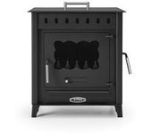 Estufa De Leña Mediana Con Horno Y Puerta Lateral Modelo Vesubio 1 De 12,6 Kw - Prensa Stove