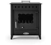 Estufa De Leña Mediana Con Horno Modelo Timanfaya 1 De 12,6 Kw - Prensa Stove