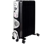 Ardes Ar4r09btte Calefactor Eléctrico Interior Negro, Plata 2400 W Radiador De Aceite Eléctrico