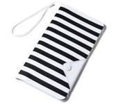 Celly Splashwalletwh Funda Para Teléfono Móvil 14,5 Cm (5.7") Funda Cartera Negro, Blanco
