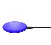 Celly Wlfastfeelbl Cargador De Dispositivo Móvil Smartphone Azul Usb Cargador Inalámbrico Carga Rápida Interior