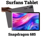 Tablet Surfans De 11 Pulgadas - Snapdragon 685, 8gb Ram, 128gb De Almacenamiento, Android 14, Cámara Inteligente Ai, Batería De 8000mah