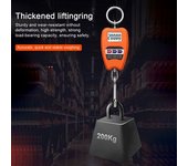 Balanza Digital Portátil Multifuncional Para Maleta Con Pantalla Lcd, Herramienta De Pesaje Portátil De Alta Precisión, Con Gancho Y Diseño Compacto