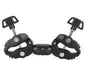 Suporte Dupla Esfera Para Câmera - Rotação 360° E Fixação Em Bicicleta/moto