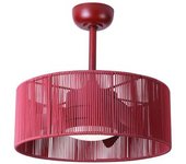 Ventilador De Techo Con Luz Led Burdeos