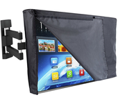C32 Envuelto 22-24 Pulgadas Cubierta De Tv Transparente Para Exteriores Protectores De Pantalla Impermeables Y A Prueba De Polvo Paño De Limpieza Para