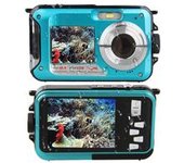 Cámara Subacuática Cámara Digital Impermeable De 24 Mp Para Snorkel Grabadora De Video Selfie Pantallas Duales Zoom Digital Linterna Cámara
