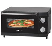 Clatronic Mpo 3520 - Horno Sobremesa Especial Para Pizza, Capacidad 12 L, 1000 W, Color Negro