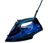 Plancha Ropa Vapor, Suela Cerámica, Vapor Vertical, Golpe Vapor, Antical, Autolimpieza, Cable 360o Negro/azul 2800w Clatronic Db 3755