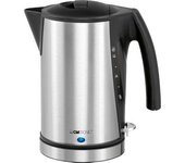 Clatronic Wks 3288 Hervidor De Agua Eléctrico 1,7 Litros, Recipiente Acero Inoxidable Sin Bpa, Resistencia Oculta, Apagado Automático, Inalámbrico