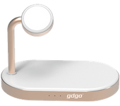 Cargador Inalámbrico Gdgo Gdmfdk07 3in1 Mfi 10w Type-c Para Iphone14/13 Iwatch Airpods Qc3.0 Abs