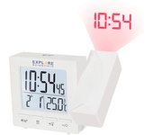 Reloj Despertador Con Datos Proyectados Explore Scientific - Blanco