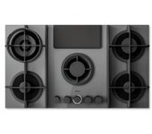Elica Nikolatesla Flame Evo Gr/a/88 Gris Integrado 88 Cm Encimera De Gas 5 Zona(s) Campana Integrada