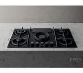 Elica Nikolatesla Flame Bl/a/83 Negro Integrado 88 Cm Encimera De Gas 4 Zona(s)