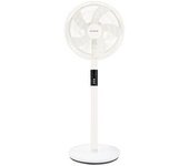 Ventilador Portátil De Pie "sanluri" Regulable Con Mando A Distancia (15w Motor Dc 265v) Ø43x130cm Color Blanco