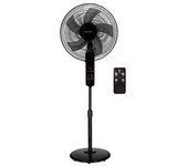 Ventilador De Pie "tehri" Regulable Con Mando A Distancia (30w Motor Dc) Ø43x135cm Color Negro