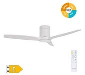 Ventilador De Techo Inteligente "kasama" Con Luz Led Regulable Y Mando A Distancia (40w 3cct 1534lm) Color Blanco