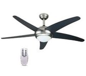 Ventilador Techo 5 Aspas Madera Mando 60w-luz E14 60w Negro Gsc Evolution