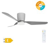 Ventilador De 3 Aspas De Techo Con Luz Ø132 Cm Gris