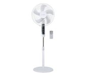 Ventilador De Pie Lungra Con Mando Y Temporizador Ø43cm 50w Blanco