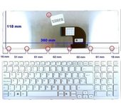 Teclado Blanco Para Sony Sve151g17m