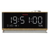 Aiwa Cr-90bt Despertador Reloj Despertador Digital Madera
