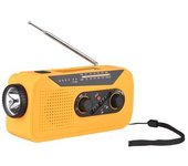 Radio Solar De Emergencia, Radio Solar Con Manivela, Batería Recargable