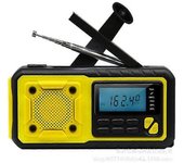 Radio Solar Portátil De Emergencia Con Manivela, Am/fm, Noaa, Dsp, Sos, Batería Externa De 4000 Mah, Linterna, Lectura, Radio Solar Sy-376
