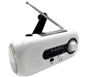 Radio Solar De Emergencia Con Manivela Y Energía Solar