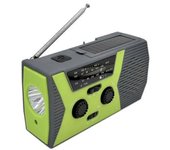 Radio Solar De Emergencia Con Manivela Y Lámpara De Lectura Led Am/fm, Alarma Sos