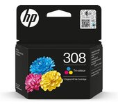 Hp Cartucho De Tinta Original 308 Tricolor
