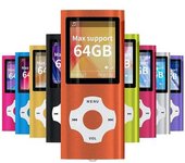 Reproductor De Música Mp3 Mp4 Con Visor De Fotos Lector De Libros Electrónicos Grabadora De Voz Radio Fm Vídeo Naranja