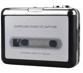 Reproductor De Casetes - Reproductor De Casetes Portátil Para Grabar Música En Audio Mp3 - Compatible Con Computadoras Portátiles