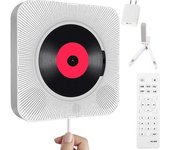 Reproductor De Cd Portátil Con Bluetooth - Audio Doméstico De Pared Con Radio Fm Y Mando A Distancia