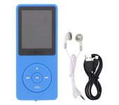 Reproductor De Mp3 Pantalla De 1,8 Pulgadas Tarjeta De Memoria De 64 Gb Reproductor De Música Mp3 Portátil Multifuncional Azul
