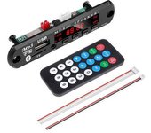 Placa Decodificadora De Mp3 Para Coche, Amplificador De Mp3 Con Bluetooth, 5v, 12v, Usb, Fm, Tf, Radio, Módulo De Audio, Control Remoto