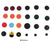 Juego De Boquillas Para Cepillo Eléctrico, 25 Piezas, Almohadillas Multifuncionales Para Fregar, Esponjas, Herramientas De Limpieza Para Coche, Camión