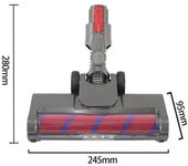 Boquilla De Aspiradora Para V15 V11 V10 V8 V7, Cepillo De Rodillo Suave De Repuesto Para Suelo De Madera Dura Con Luz Led